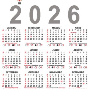 Base de Calendário 2026 em CDR para Editar Fundo Transparente