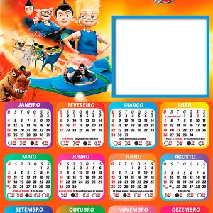 Calendário 2026 A Família do Futuro PNG Arte Digital