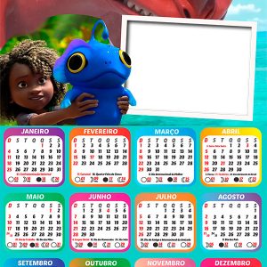 Calendário 2026 A Fera do Mar PNG Arte Digital
