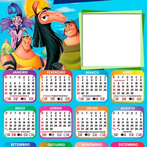 Calendário 2026 A Nova Onda do Imperador PNG Arte Digital