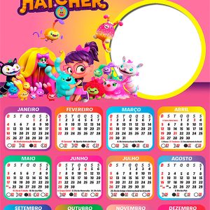 Calendário 2026 Abby Hatcher PNG Arte Digital