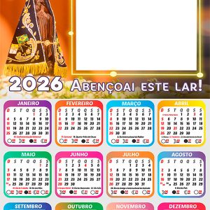 Calendario 2026 Abencoai Este Lar Nossa Senhora Aparecida