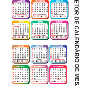 Calendário de Mesa 2026 Vetor Arquivo Digital em CDR