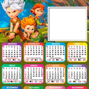 Calendário 2026 Arthur e os Minimoys PNG Arte Digital