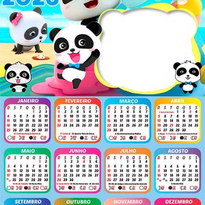 Calendário 2026 BabyBus PNG Arte Digital