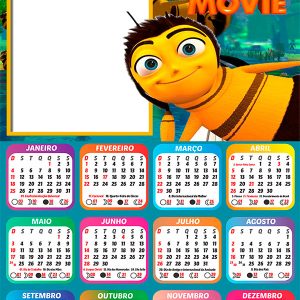Calendário 2026 Bee Movie PNG Arte Digital