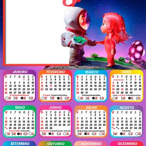 Calendário 2026 Blush PNG Arte Digital