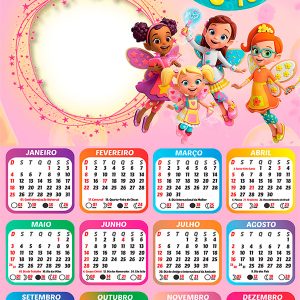 Calendário 2026 Butterbean's Café PNG Arte Digital