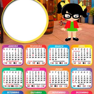 Calendário 2026 Chiquinha PNG Arte Digital