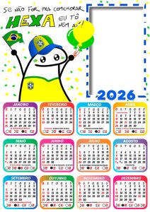 Calendrio 2026 Copa do Mundo Bent PNG Arte Digital - CalendrioLegal
