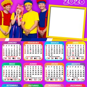 Calendário 2026 D Billions PNG Arte Digital