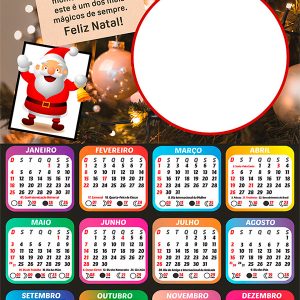 Calendário 2026 De todas as épocas do ano PNG Arte Digital