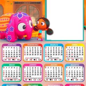 Calendário 2026 Deepa e Anoop PNG Arte Digital