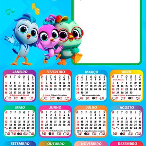 Calendário 2026 Dó Ré e Mi PNG Arte Digital