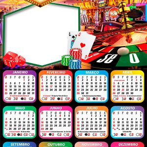 Calendário 2026 Las Vegas PNG Arte Digital
