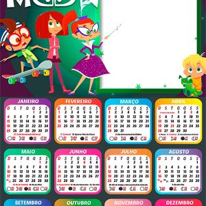 Calendário 2026 Miss Moon PNG Arte Digital