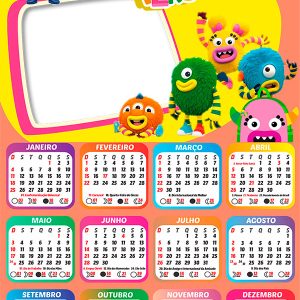 Calendário 2026 Momonsters PNG Arte Digital