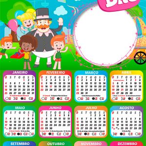 Calendário 2026 Mundo Bita PNG Arte Digital