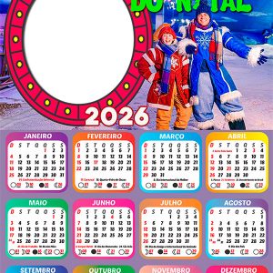 Calendário 2026 O Fim do Natal Luccas Neto PNG Arte Digital
