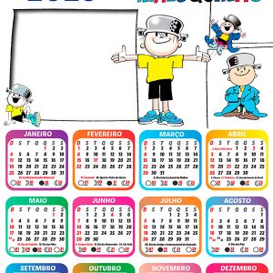 Calendário 2026 O Menino Maluquinho PNG Arte Digital