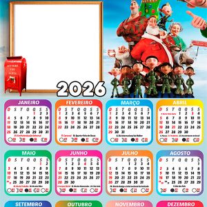 Calendário 2026 Operação Presente PNG Arte Digital