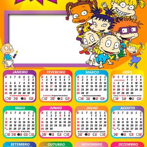 Calendário 2026 Os Anjinhos Rugrats PNG Arte Digital
