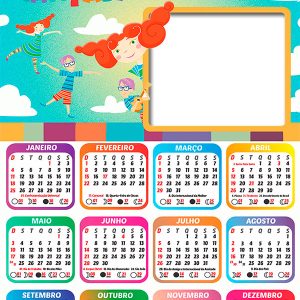 Calendário 2026 Palavra Cantada PNG Arte Digital