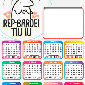 Calendário 2026 Rep Bardei Tiu iu Bentô Flork PNG Arte Digital
