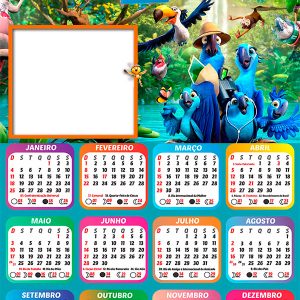 Calendário 2026 Rio 2 PNG Arte Digital