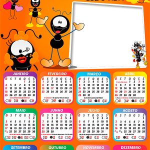 Calendário 2026 Smilinguido Luz e Vida PNG Arte Digital