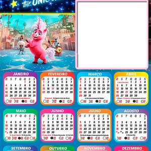 Calendário 2026 Telma o Unicórnio PNG Arte Digital