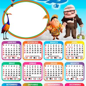 Calendário 2026 Up Altas Aventuras PNG Arte Digital