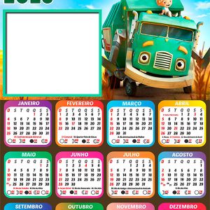 Calendário 2026 Zé Coleta PNG Arte Digital
