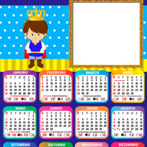 Calendário 2026 Rei Davi PNG Arte Digital