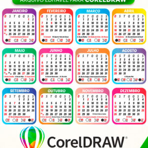 Calendário 2027 Vetor em CDR para CorelDRAW