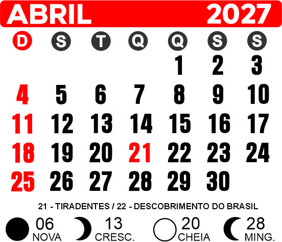 Arquivo Mini Calendário 2027 Íma de Geladeira Corel Draw CDR - Imagem 4