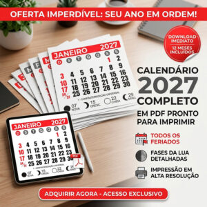 Calendário 2027 Completo em PDF para Imprimir