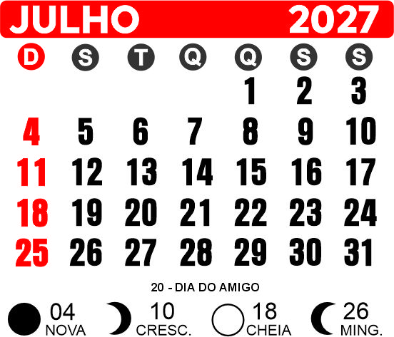 Arquivo Mini Calendário 2027 Íma de Geladeira Corel Draw CDR - Imagem 7