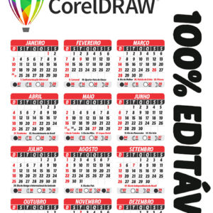 Calendário 2027 de Bolso com Feriados Arquivo Digital